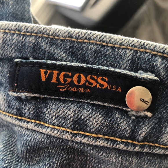 Vigross Blue Straight Leg Jeans size 9/10 - Picture 8 of 11